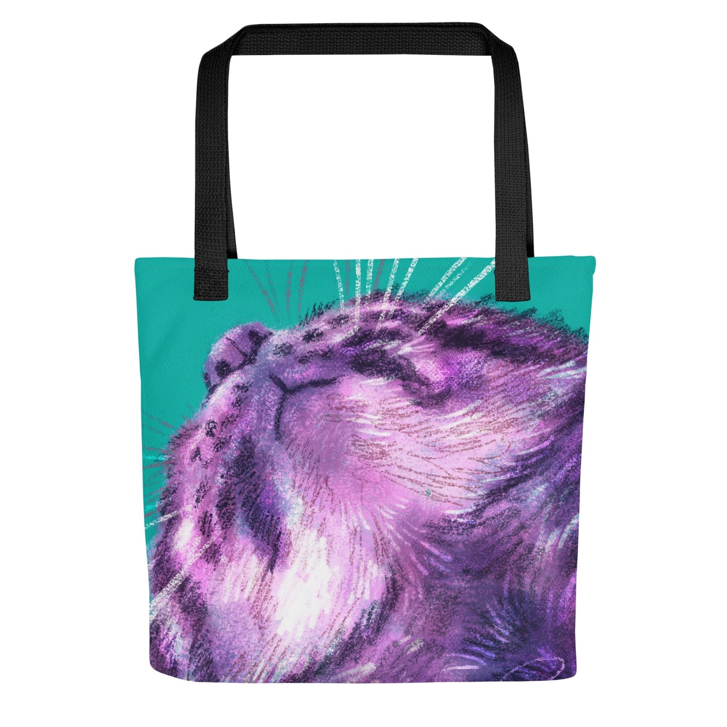 Close Encounters Collection - "Double Chin" Tote Bag | Tote Bag with a Cat's Chin JoyousJoyfulJoyness