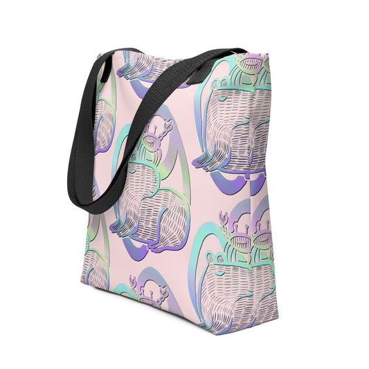 Capybara Zodiac - 04 - Cancer Tote Bag JoyousJoyfulJoyness