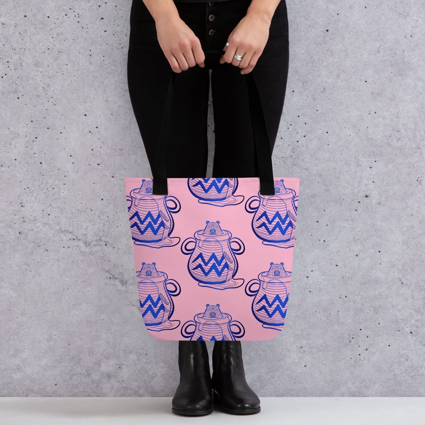 Capybara Zodiac - 11 - Aquarius Tote Bag JoyousJoyfulJoyness
