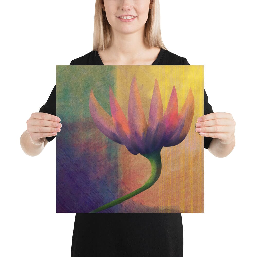 "Moody Flower" Painting [Unfoiled] Posters, Prints, & Visual Artwork JoyousJoyfulJoyness 