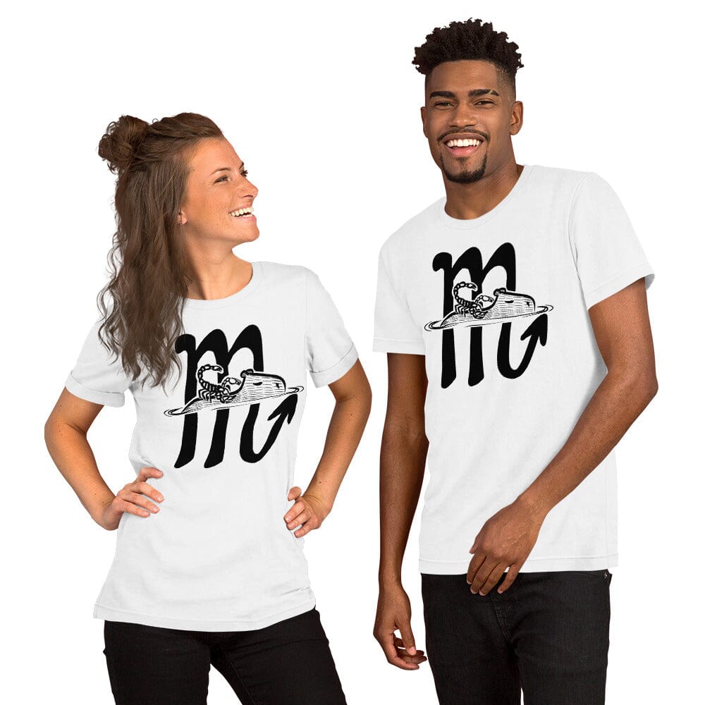 Capybara Zodiac - 08 - Scorpio Unisex T-Shirt JoyousJoyfulJoyness White XS