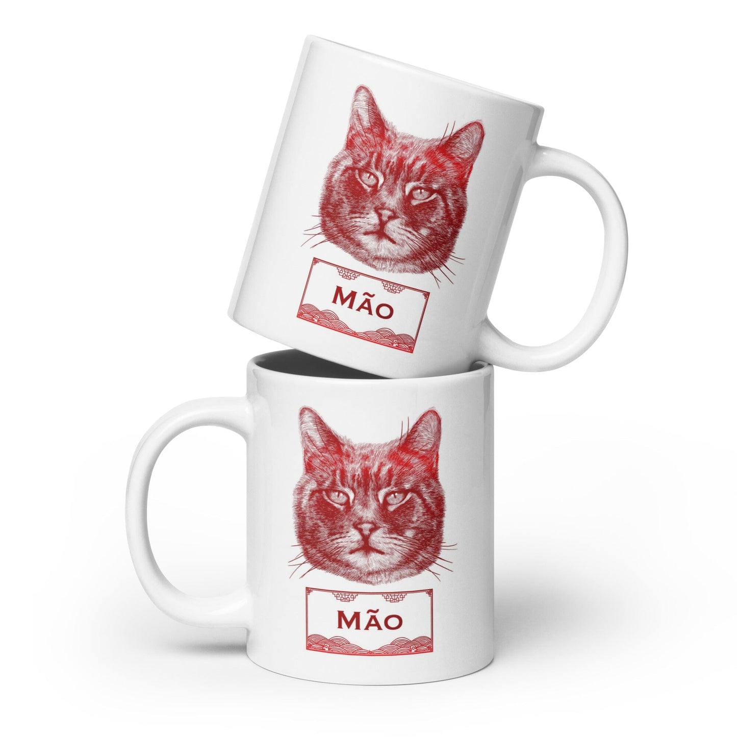 Vietnamese Zodiac Glossy Ceramic Mug - 04 - Cat JoyousJoyfulJoyness 20 oz