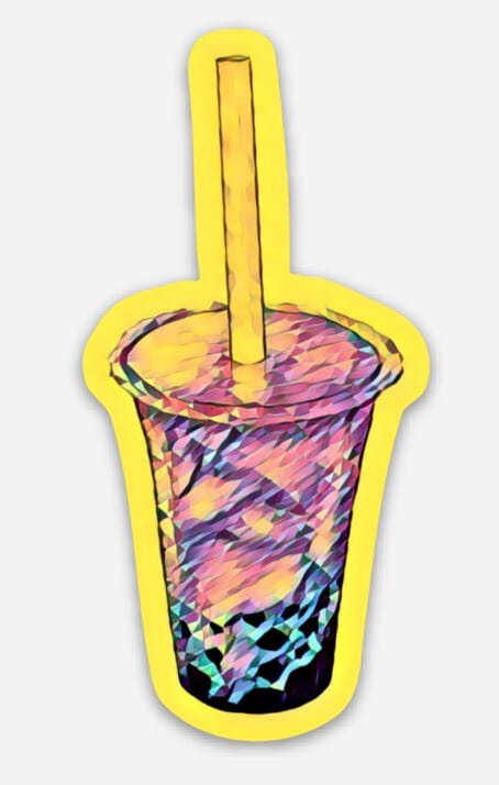 Boba Sticker (Non-Holographic) Decorative Stickers JoyousJoyfulJoyness