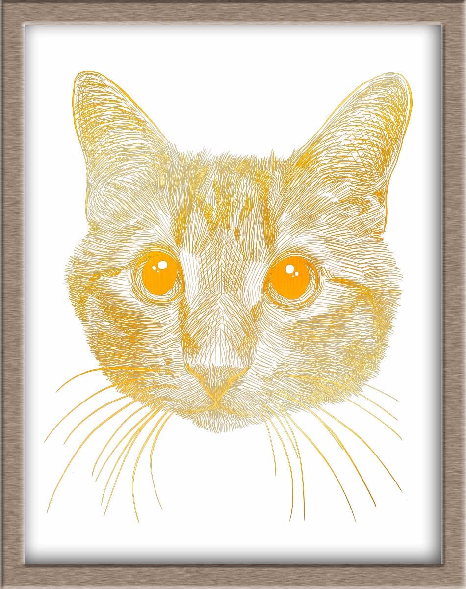 Custom Foiled Pet Portraits Pre-Order (starting at $320) Posters, Prints, & Visual Artwork JoyousJoyfulJoyness 