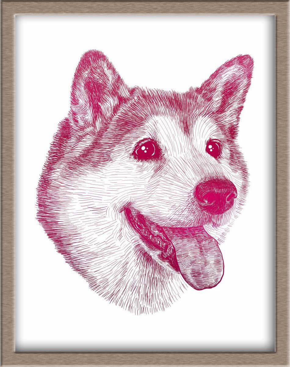 Custom Foiled Pet Portraits Pre-Order (starting at $320) Posters, Prints, & Visual Artwork JoyousJoyfulJoyness 