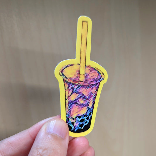 Boba Sticker (Non-Holographic) Decorative Stickers JoyousJoyfulJoyness