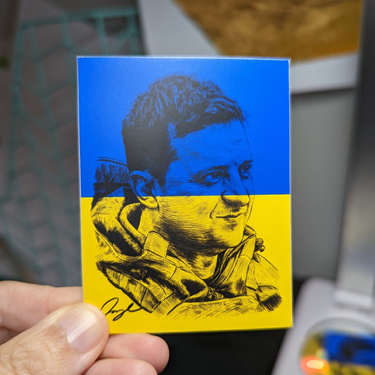 President Zelenskyy Sticker (Limited Quantities) Decorative Stickers JoyousJoyfulJoyness