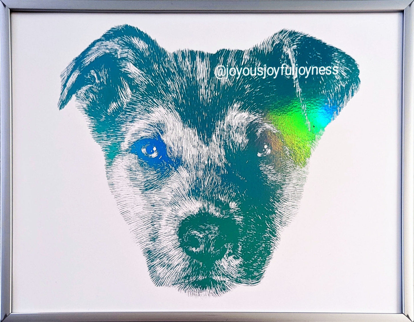 Custom Dog Art Posters, Prints, & Visual Artwork JoyousJoyfulJoyness