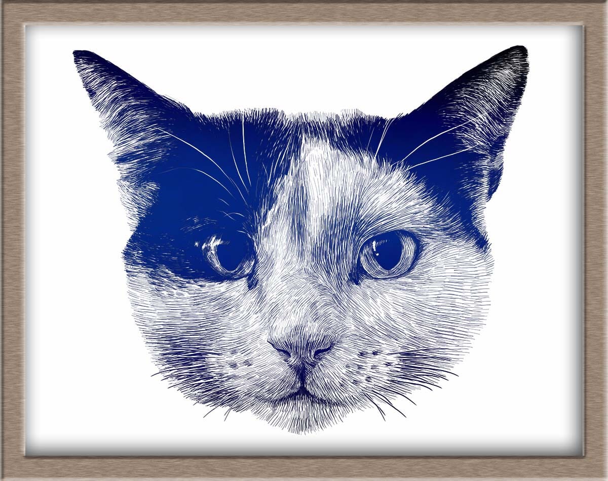 Custom Foiled Pet Portraits Pre-Order (starting at $320) Posters, Prints, & Visual Artwork JoyousJoyfulJoyness 