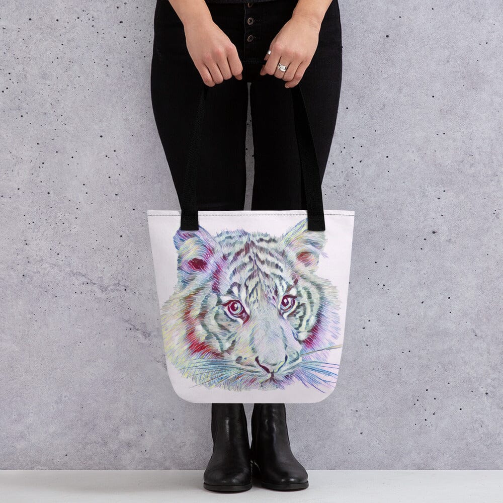 Tiger Tote bag (Dragonfly) JoyousJoyfulJoyness Black