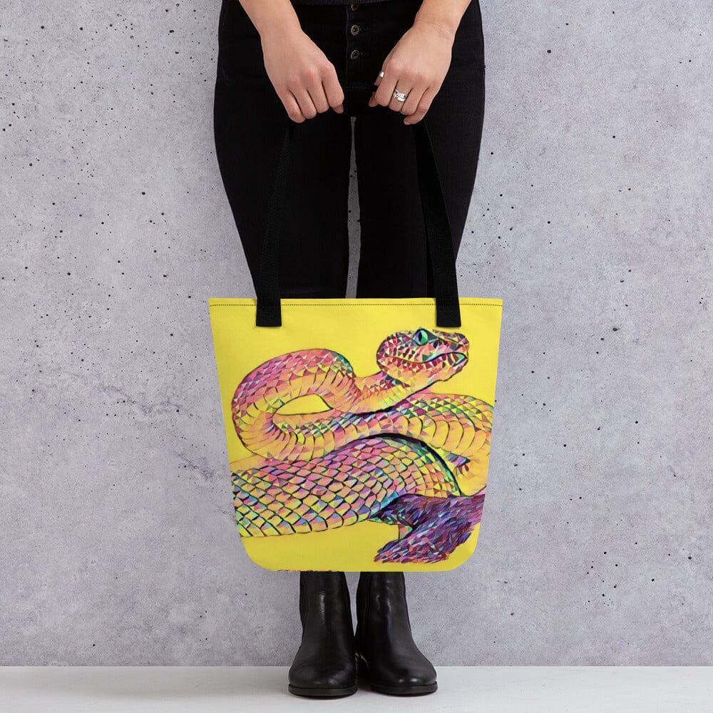 Snake Tote bag (Cake) JoyousJoyfulJoyness Black