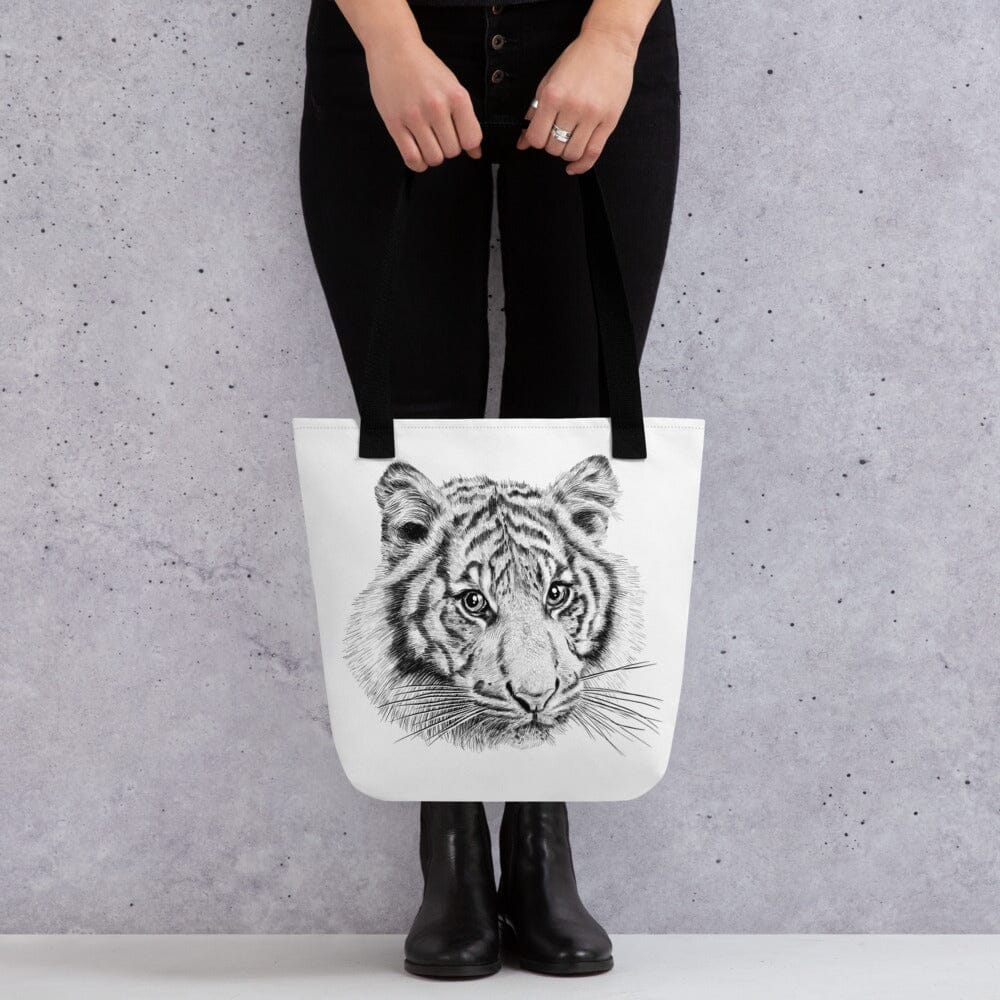 Tote bag (Tiger) JoyousJoyfulJoyness Black