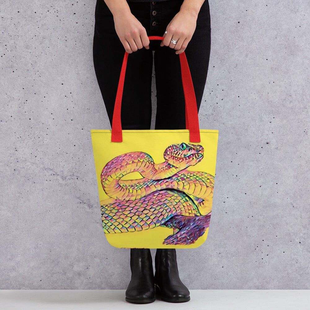Snake Tote bag (Cake) JoyousJoyfulJoyness Red