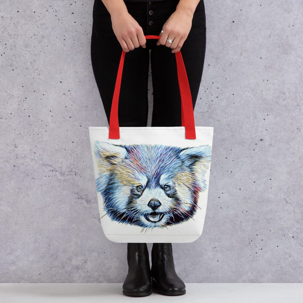 Red Panda Tote bag (surf) JoyousJoyfulJoyness Red
