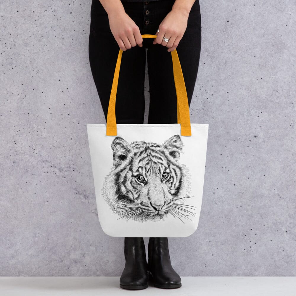 Tote bag (Tiger) JoyousJoyfulJoyness Yellow