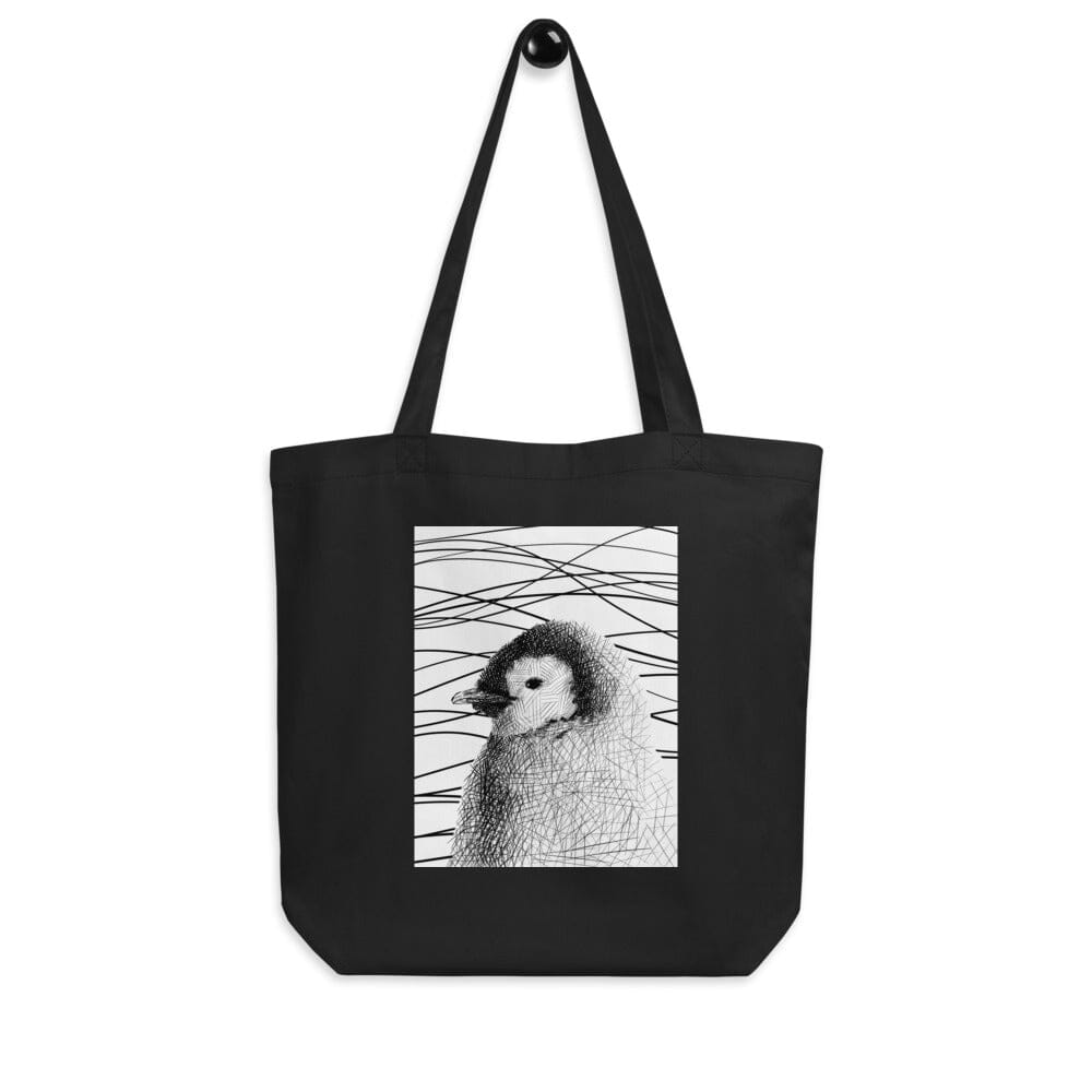 Penguin Eco Tote Bag JoyousJoyfulJoyness Black