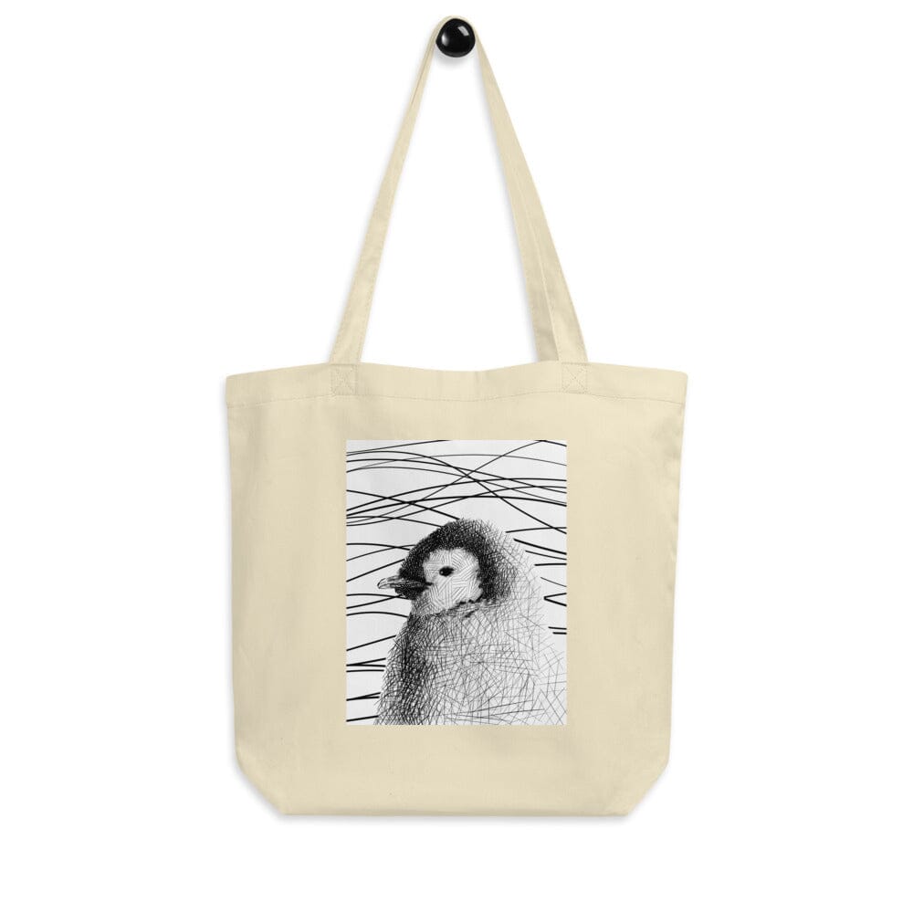 Penguin Eco Tote Bag JoyousJoyfulJoyness Oyster