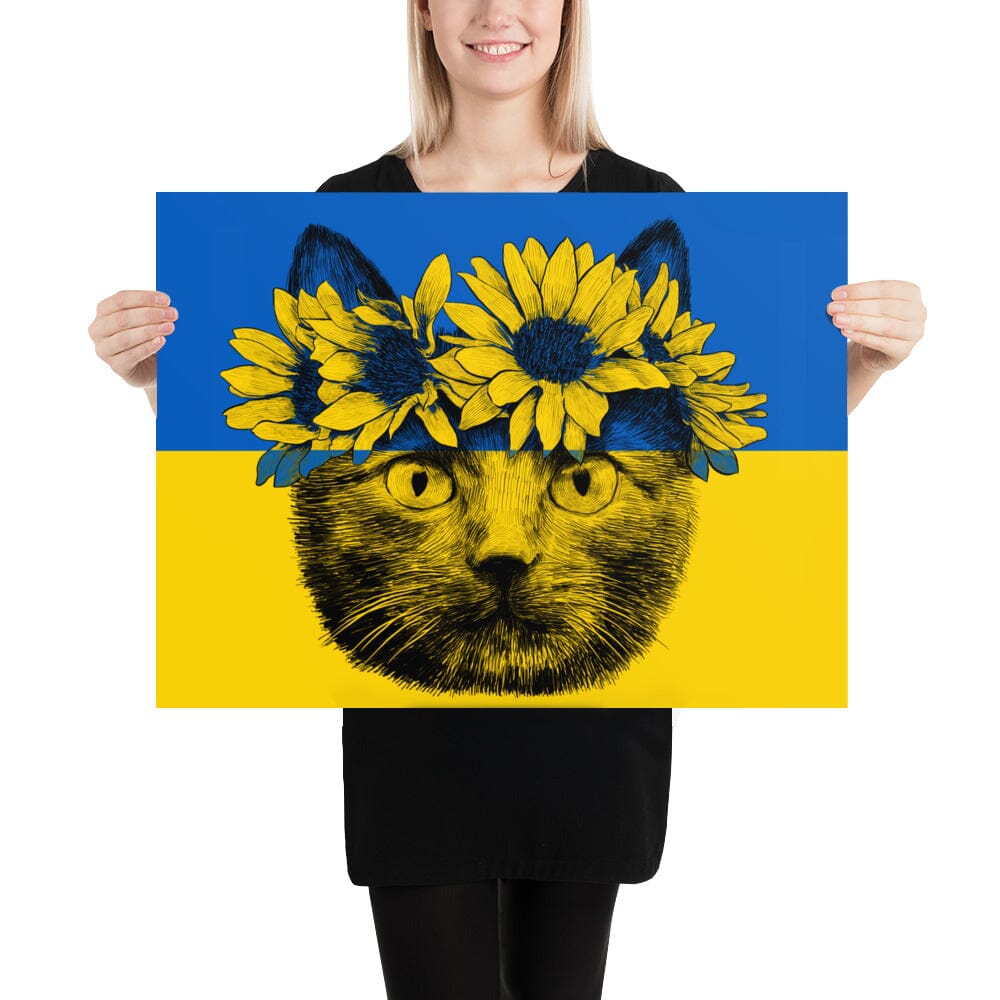 Cat of Ukraine Poster [Unfoiled] JoyousJoyfulJoyness 18″×24″ 