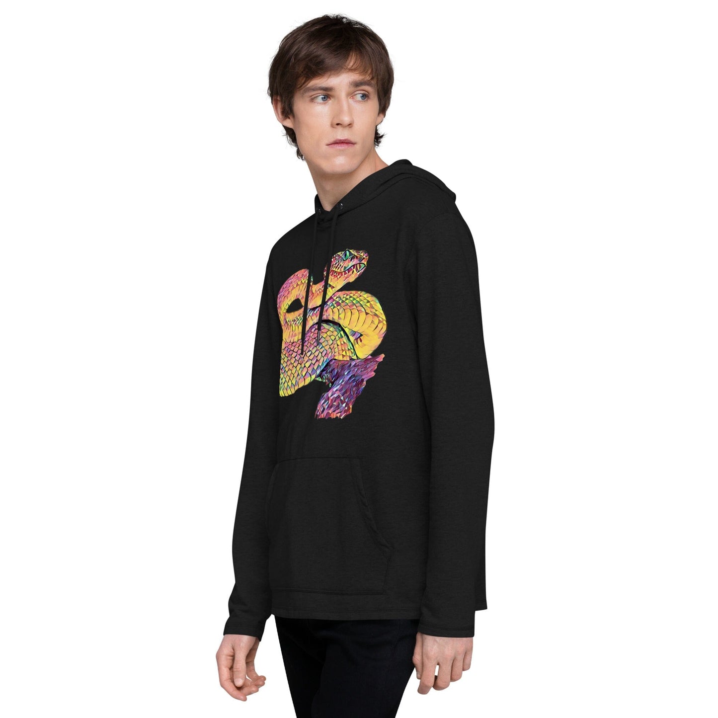 Snake Unisex Lightweight Hoodie JoyousJoyfulJoyness