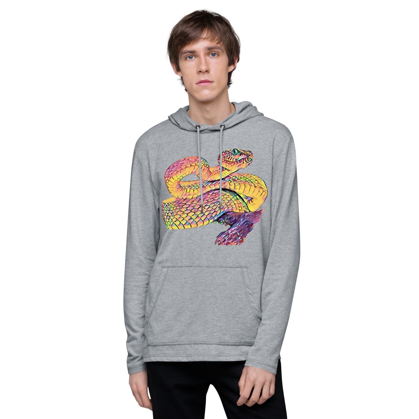 Snake Unisex Lightweight Hoodie JoyousJoyfulJoyness