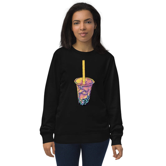 Boba Unisex Organic Sweatshirt JoyousJoyfulJoyness Black S