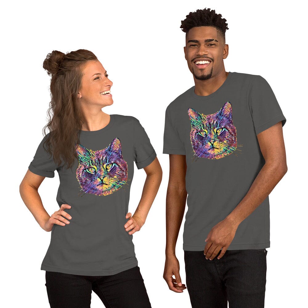 Cat Unisex T-Shirt JoyousJoyfulJoyness Asphalt S