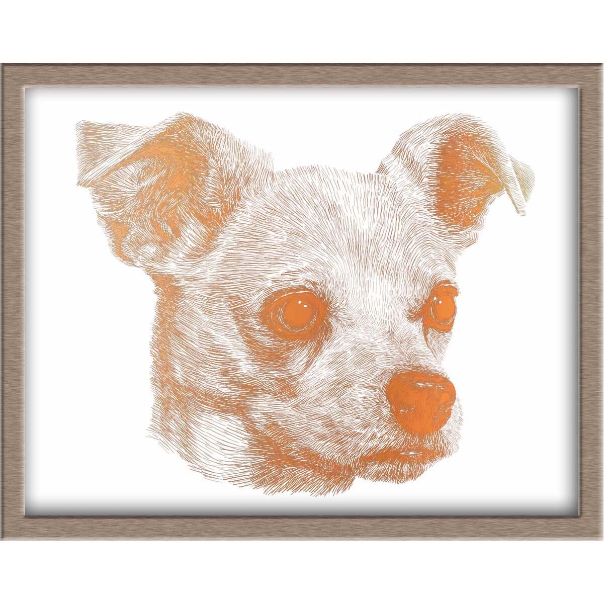 Lovely Dog Portrait Foiled Print (Asahi) Posters, Prints, & Visual Artwork JoyousJoyfulJoyness 