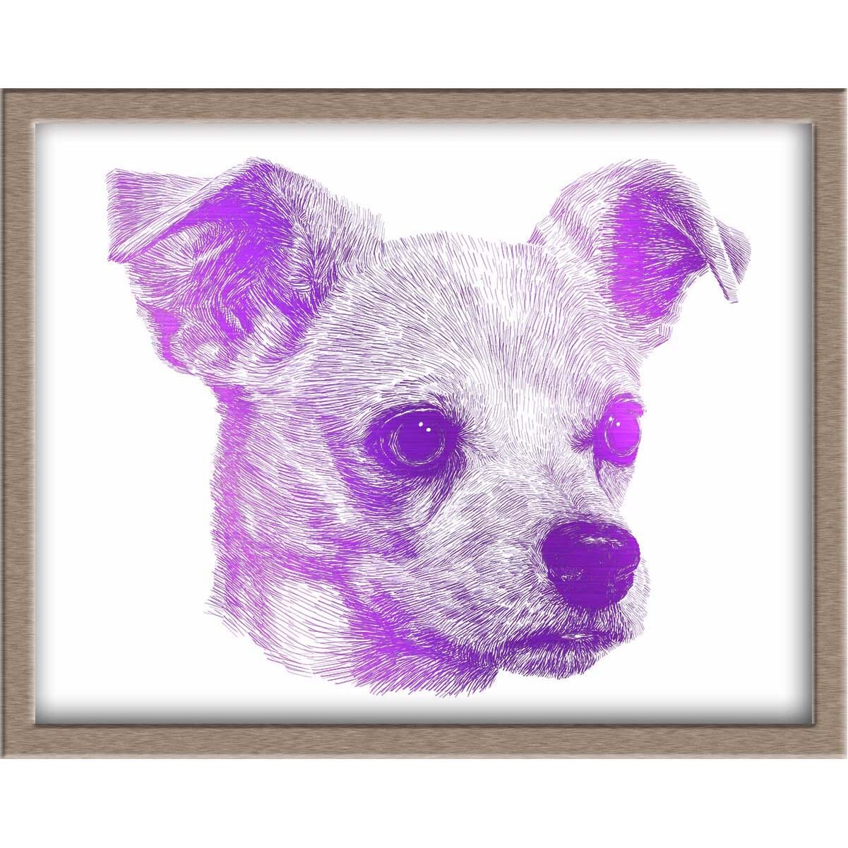 Lovely Dog Portrait Foiled Print (Asahi) Posters, Prints, & Visual Artwork JoyousJoyfulJoyness 