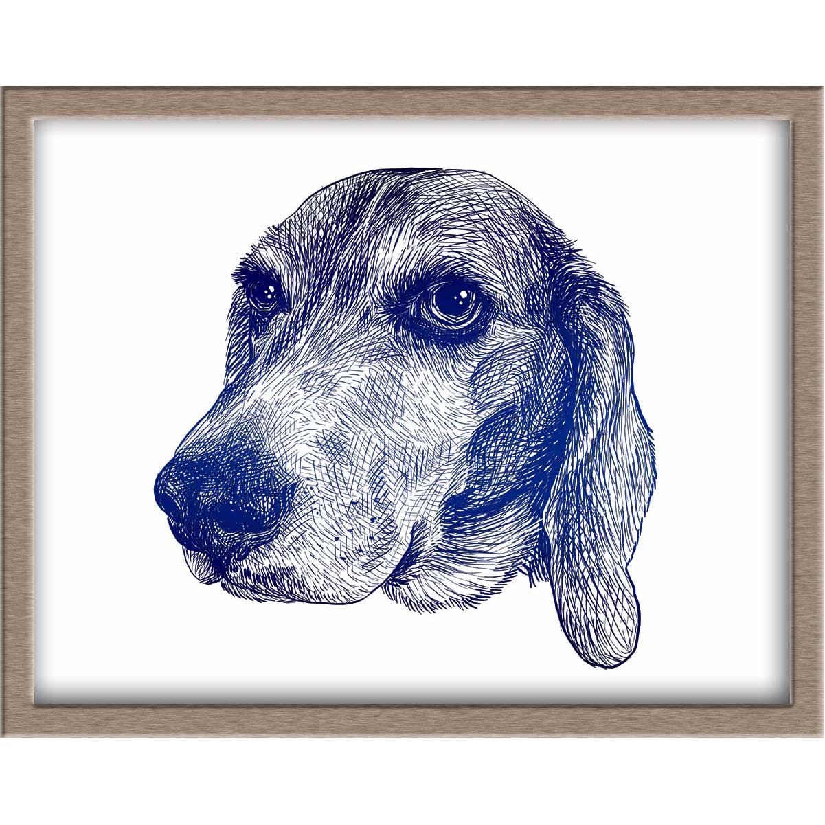 Beagle Foiled Print (Bagels) Posters, Prints, & Visual Artwork JoyousJoyfulJoyness 