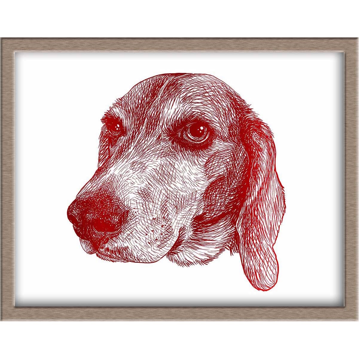 Beagle Foiled Print (Bagels) Posters, Prints, & Visual Artwork JoyousJoyfulJoyness 