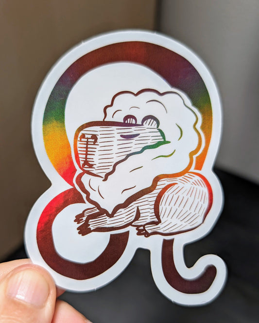 Capybara Zodiac Holographic Sticker - 05 - Leo Decorative Stickers JoyousJoyfulJoyness 