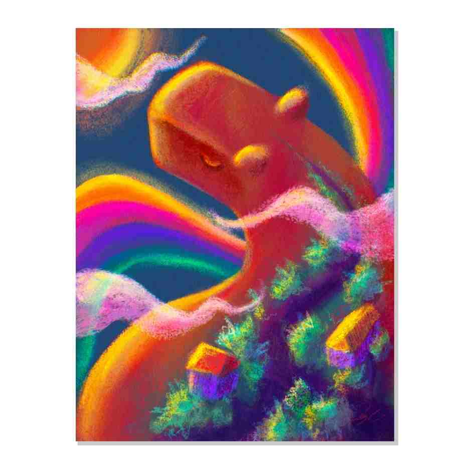 Capybara Gargantua Collection - Capybara and the Village Non-Holographic Matte Sticker Decorative Stickers JoyousJoyfulJoyness 