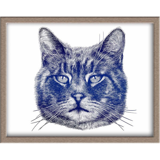 Distinguished Cat Foiled Print (Casper) Posters, Prints, & Visual Artwork JoyousJoyfulJoyness 