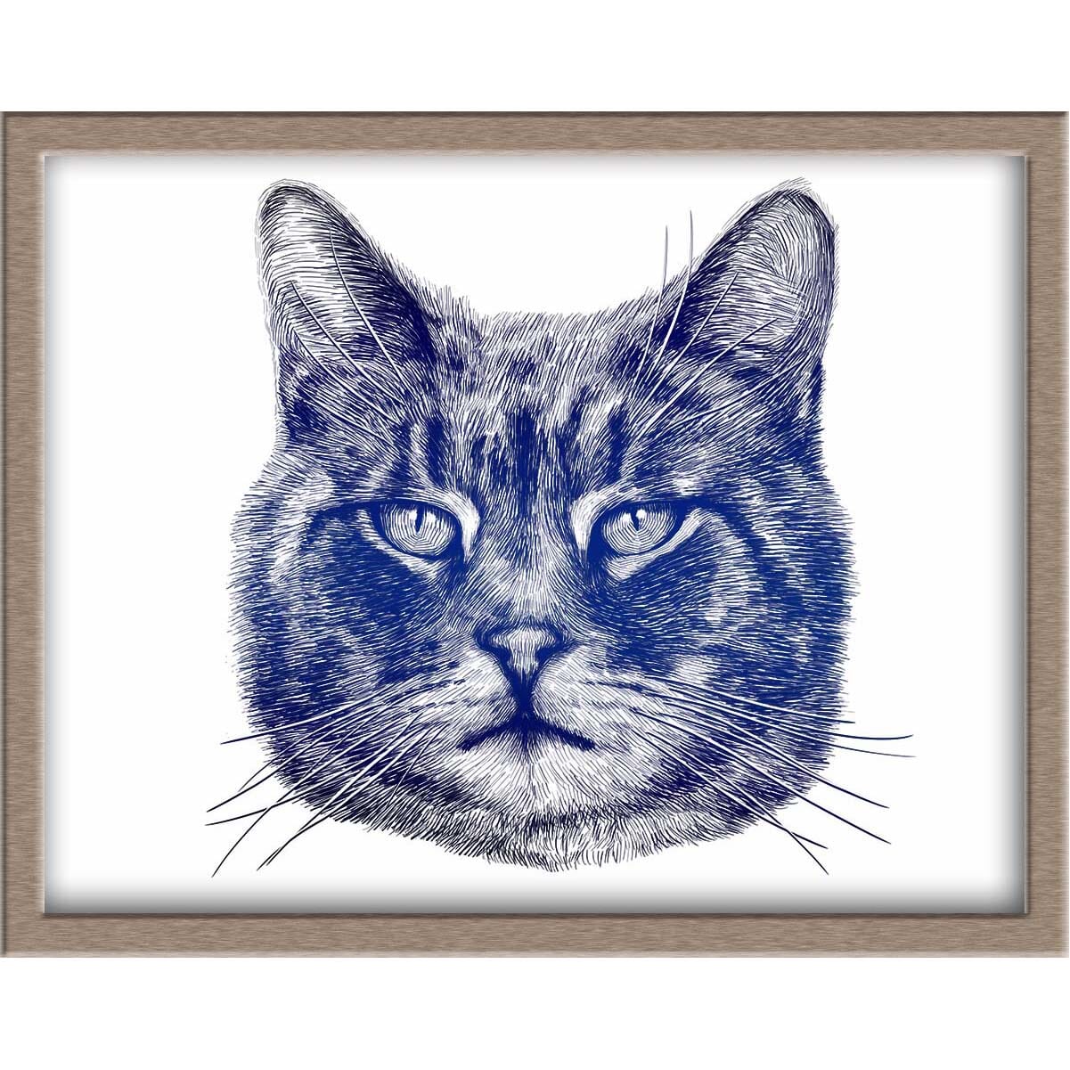 Distinguished Cat Foiled Print (Casper) Posters, Prints, & Visual Artwork JoyousJoyfulJoyness 
