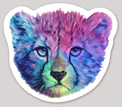 Cheetah Holographic Sticker Decorative Stickers JoyousJoyfulJoyness 