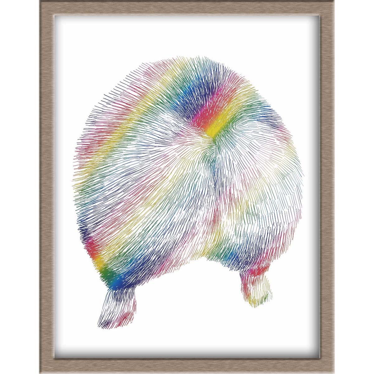 Corgi Butt Foiled Print Posters, Prints, & Visual Artwork JoyousJoyfulJoyness 