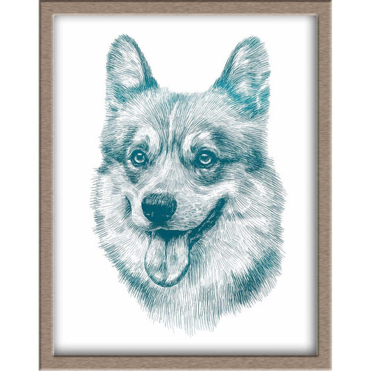Corgi Foiled Print Posters, Prints, & Visual Artwork JoyousJoyfulJoyness 