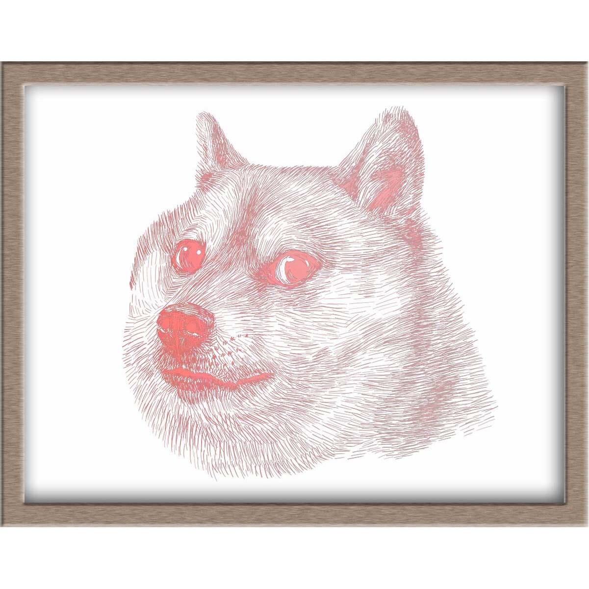 Fine Art Doge Foiled Print Posters, Prints, & Visual Artwork JoyousJoyfulJoyness 