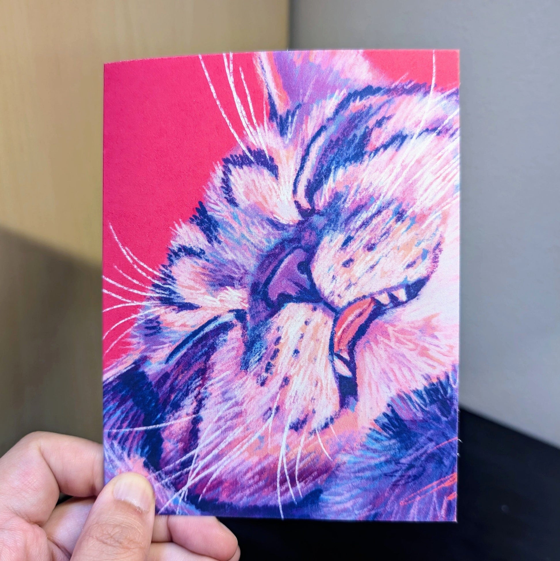 Close Encounters Collection - Eepy Greeting Card - Blank Card with a Cute Sleepy Cat (Limited Quantities) Greeting Card JoyousJoyfulJoyness 