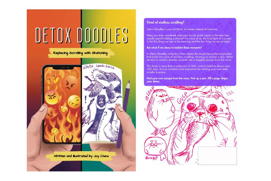 Detox Doodles Book - Hardcover Edition Book JoyousJoyfulJoyness 