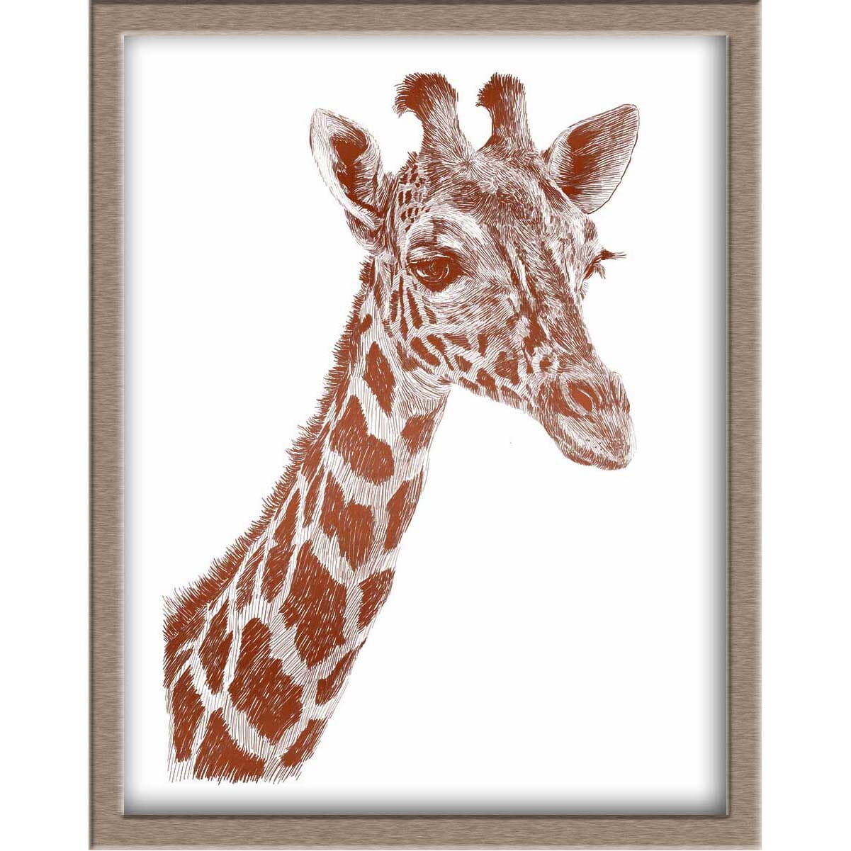 Giraffe Foiled Print Posters, Prints, & Visual Artwork JoyousJoyfulJoyness 