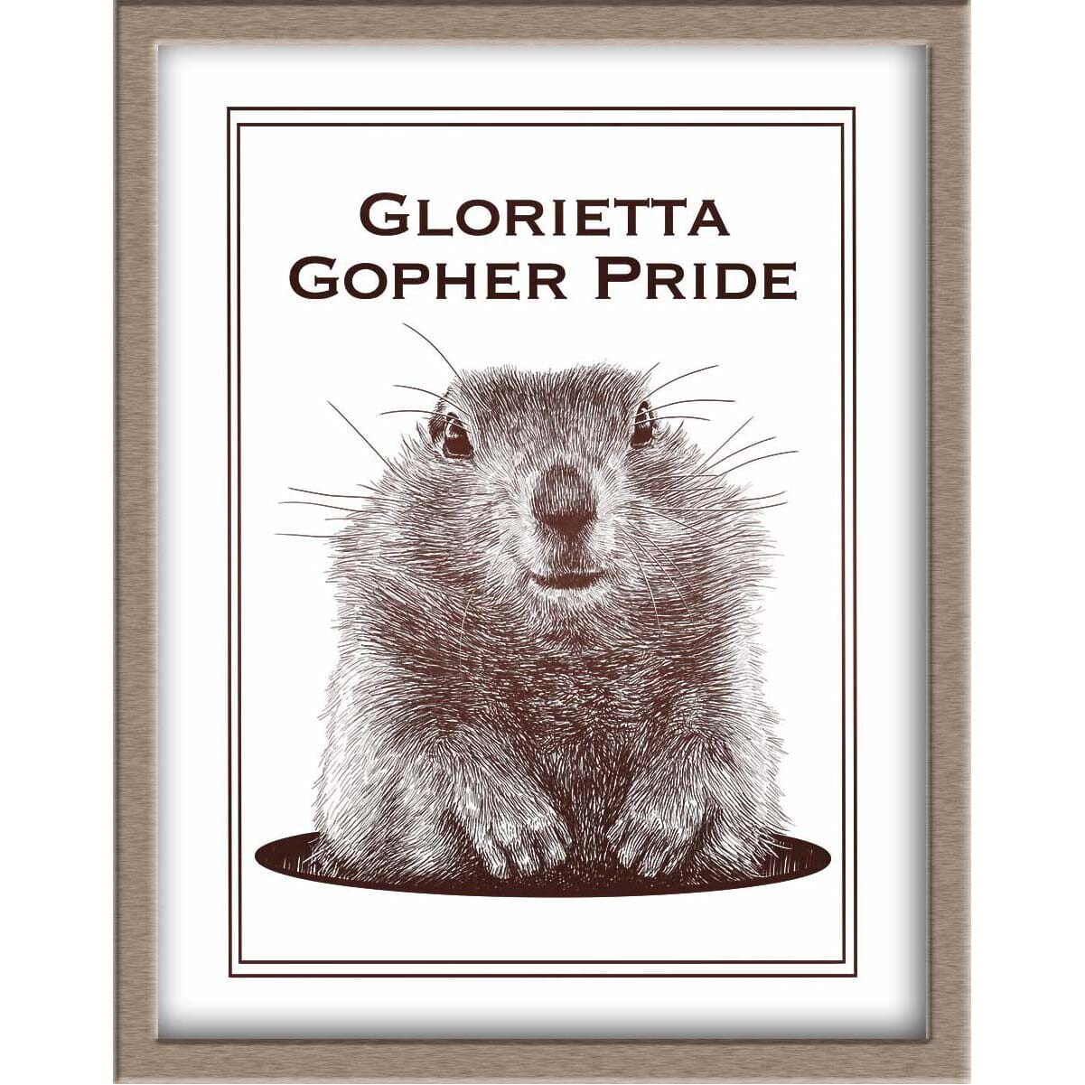 Gopher Pride Foiled Print | 50% donated to Glorietta Elementary School Posters, Prints, & Visual Artwork JoyousJoyfulJoyness 