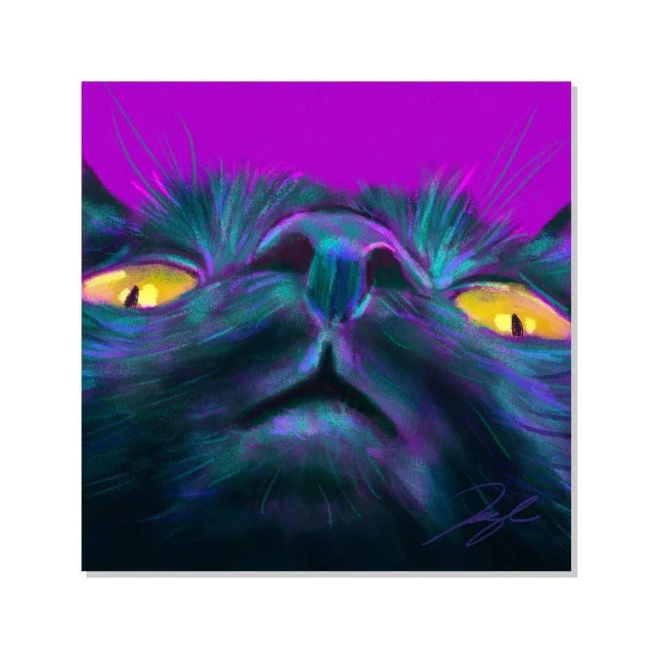 Close Encounters Collection - Golden Eyes Non-Holographic Matte Sticker Decorative Stickers JoyousJoyfulJoyness 
