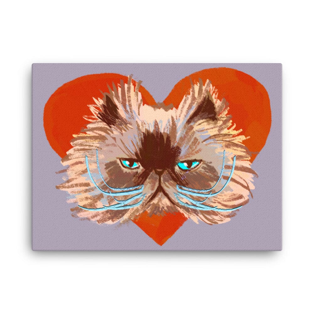 "Grumpy Valentine": Painting Grumpy Cat and a Heart [Unfoiled] Posters, Prints, & Visual Artwork JoyousJoyfulJoyness 