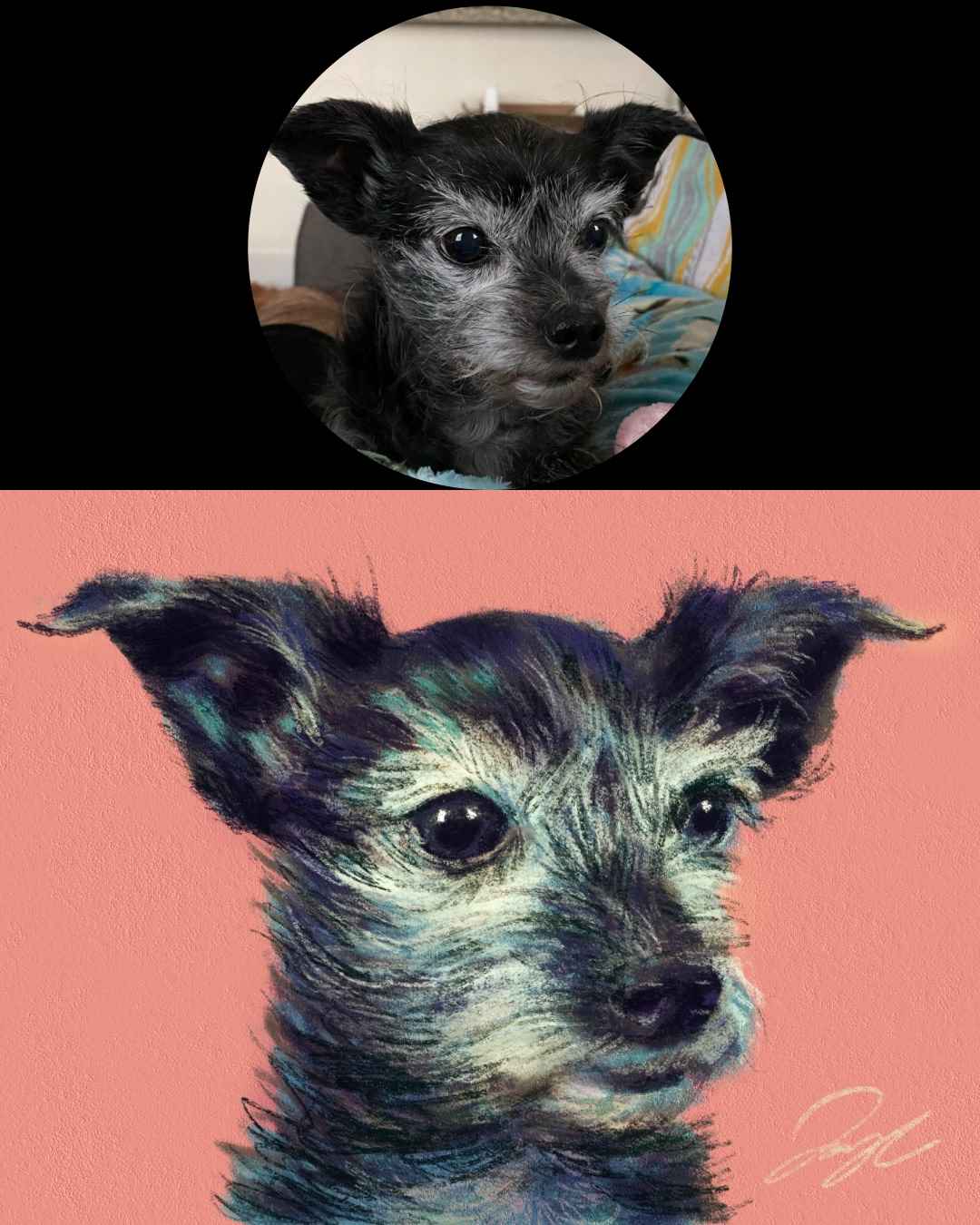 Custom Painted Pet Portrait Pre-Order (starting at $300) Posters, Prints, & Visual Artwork JoyousJoyfulJoyness 
