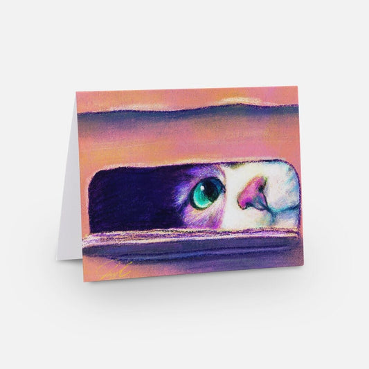 Close Encounters Collection - "I Sits" Greeting Card - Blank Card with a Cute Cat Sitting in a Box (Limited Quantities) Greeting Card JoyousJoyfulJoyness 