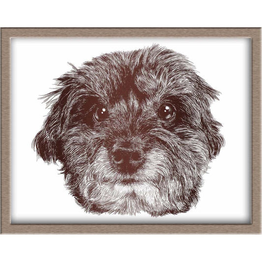 Handsome Dog Foiled Print (Jet) Posters, Prints, & Visual Artwork JoyousJoyfulJoyness 
