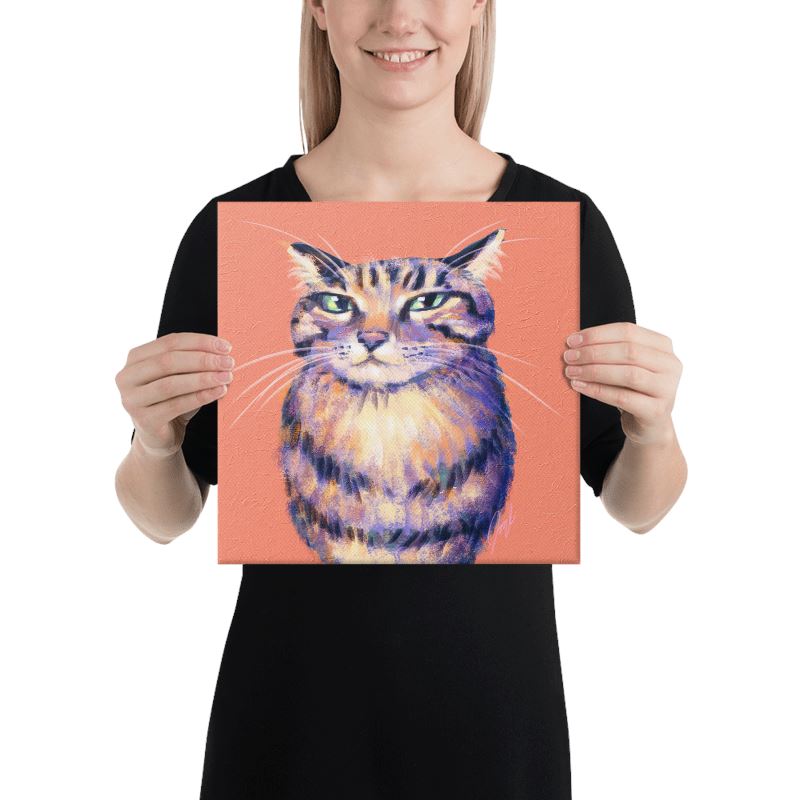 "Torpedo Kitty" Painting [Unfoiled] Posters, Prints, & Visual Artwork JoyousJoyfulJoyness 