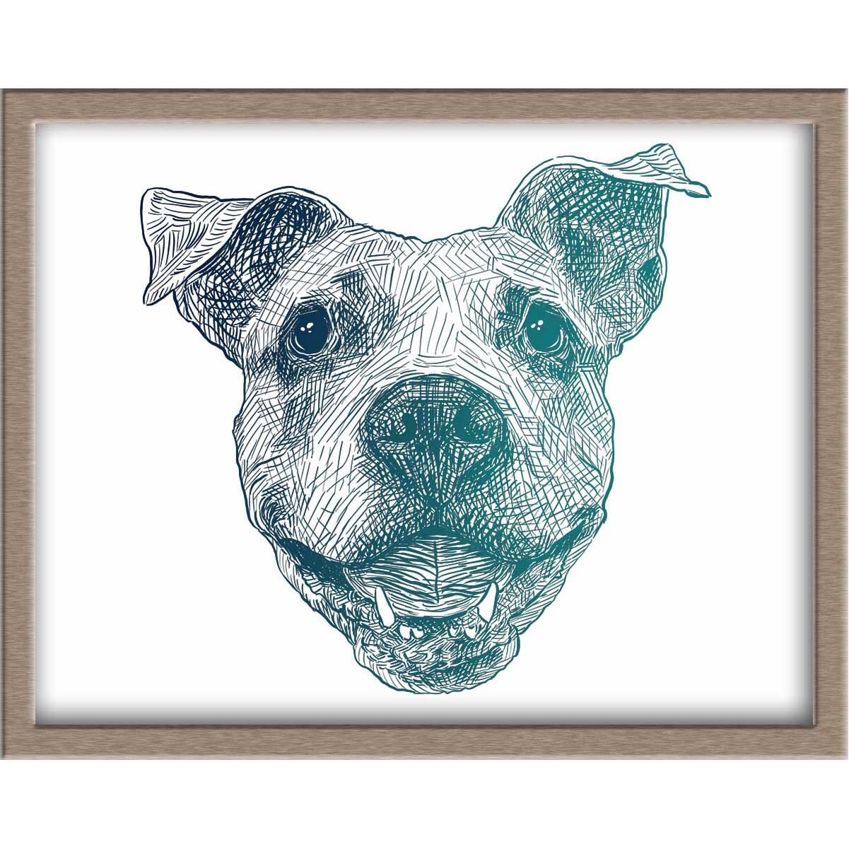 Happy Dog Foiled Print (Lana) Posters, Prints, & Visual Artwork JoyousJoyfulJoyness 