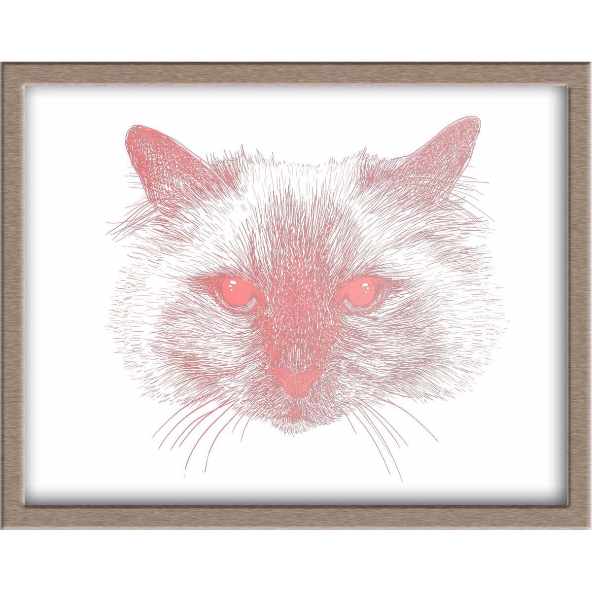Elegant Cat Foiled Print (Lily) Posters, Prints, & Visual Artwork JoyousJoyfulJoyness 